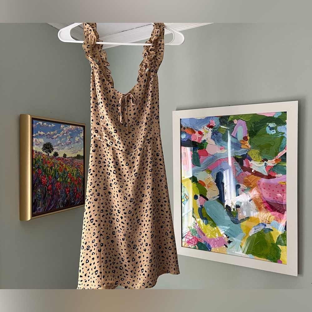 Sunday Best animal print mini dress